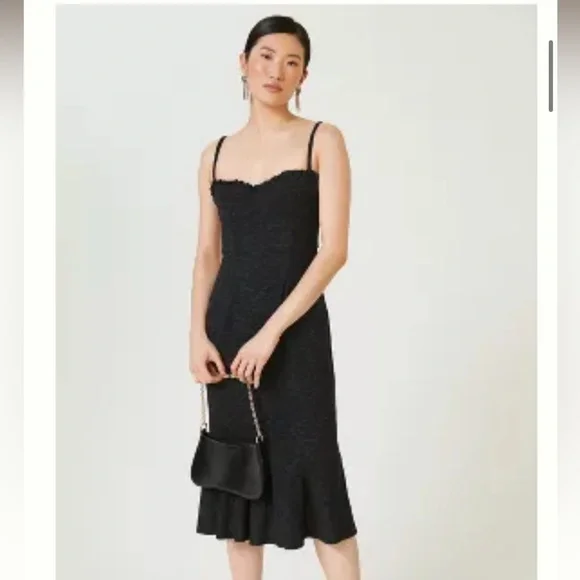 little black dress anthropologie Anthropologie Striped Embroidery Mini Dress  White Chocolate Couture